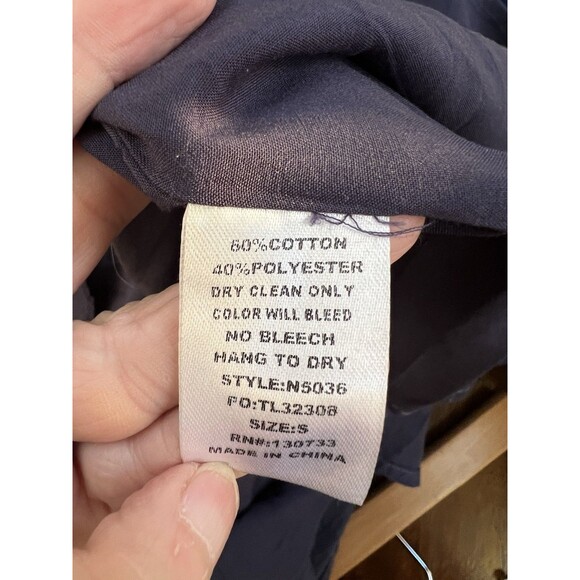 UMGEE Blue  Embroidered  Boho Bell Sleeve Crew Neck Women's Size S Shift Dress - Picture 11 of 11